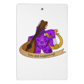 Bard Dice Design Mini Klemmbrett (Rückseite)