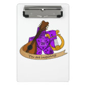 Bard Dice Design Mini Klemmbrett (Vorderseite)