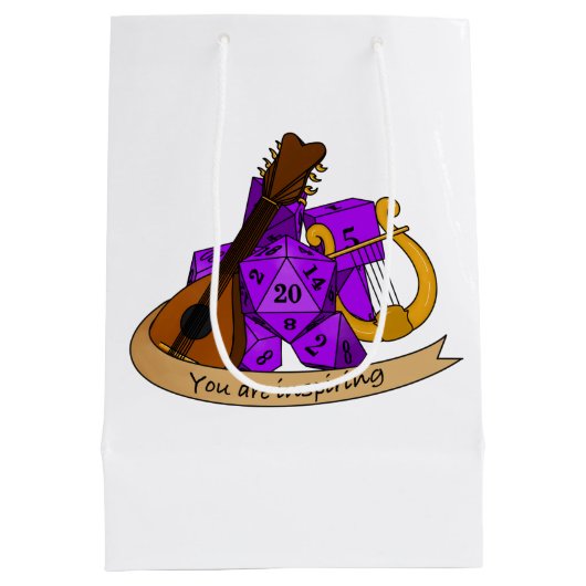 Bard Dice Design Mittlere Geschenktüte (Rückseite)