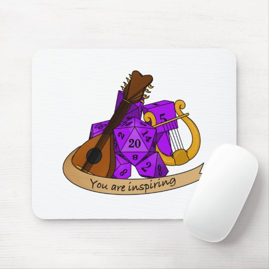 Bard Dice Design Mousepad (Mit Mouse)