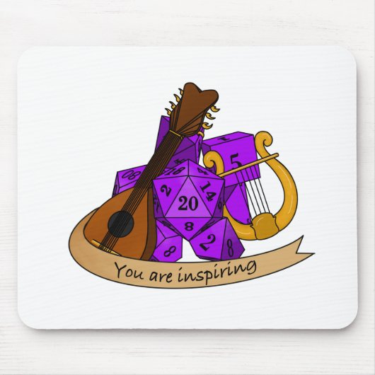 Bard Dice Design Mousepad (Vorne)