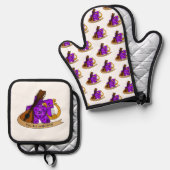 Bard Dice Design Ofenhandschuh & Topflappen-Set (Vorderseite/Rückseite)