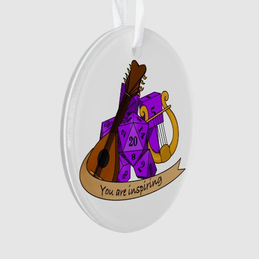 Bard Dice Design Ornament (Vorderseite)