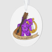 Bard Dice Design Ornament (Vorderseite)