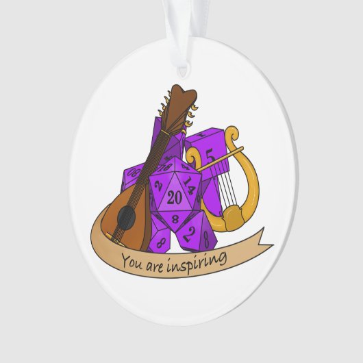 Bard Dice Design Ornament (Vorderseite)