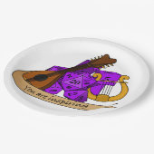 Bard Dice Design Pappteller (Schrägansicht)