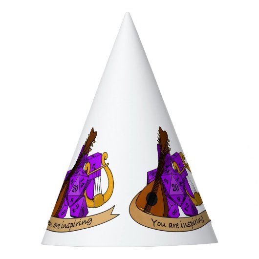 Bard Dice Design Partyhütchen (Vorderseite)