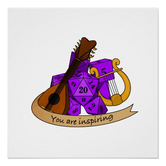 Bard Dice Design Poster (Vorderseite)