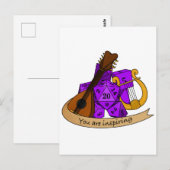 Bard Dice Design Postkarte (Vorne/Hinten)