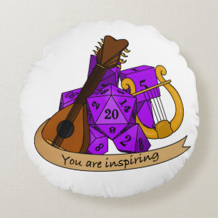 Bard Dice Design Rundes Kissen