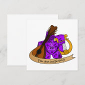 Bard Dice Design Save The Date (Vorne/Hinten)