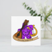 Bard Dice Design Save The Date (Stehend Vorderseite)