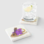 Bard Dice Design Steinuntersetzer (Seitenansicht)