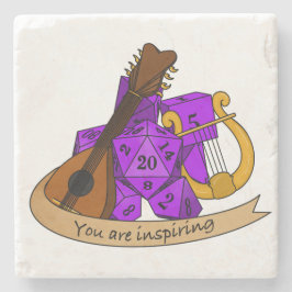 Bard Dice Design Steinuntersetzer