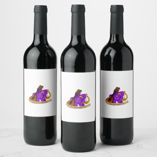 Bard Dice Design Weinetikett (Flaschen)