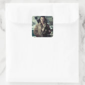 BARD THE BOWMAN™ in Laketown Quadratischer Aufkleber (Tasche)