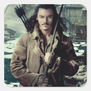 BARD THE BOWMAN™ in Laketown Quadratischer Aufkleber