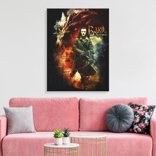 BARD THE BOWMAN™ & Smaug Leinwanddruck (Insitu (Wohnzimmer))