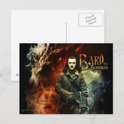 BARD THE BOWMAN™ & Smaug Postkarte (Vorne/Hinten)