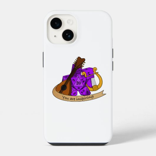 Bard Würfel Design iPhone Hülle (Rückseite)