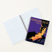 Bárðarbunga, Reisekarte im Eisland. Notizblock (Innenseite)