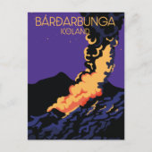 Bárðarbunga, Reisekarte im Eisland. Postkarte (Vorderseite)