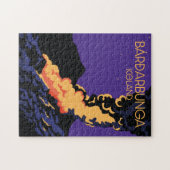 Bárðarbunga, Reisekarte im Eisland. Puzzle (Horizontal)