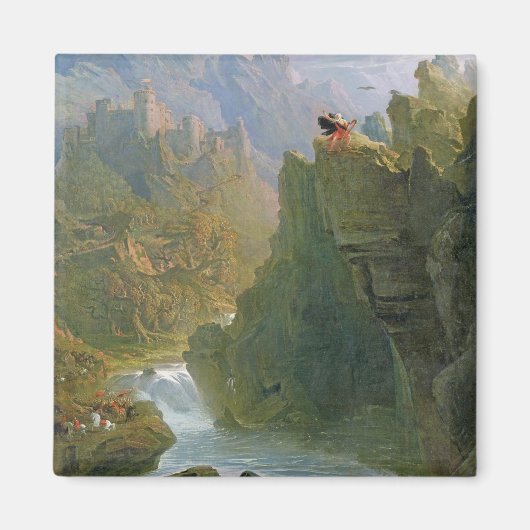 Barde, c.1817 (Öl auf Leinwand) Magnet (Vorne)
