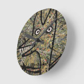 BardinArt Uhr-"nicht Scheinwerfer " Runde Wanduhr (Winkel)