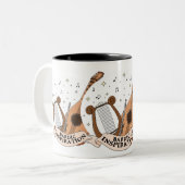 Bardische Inspiration Zweifarbige Tasse (Vorderseite Links)