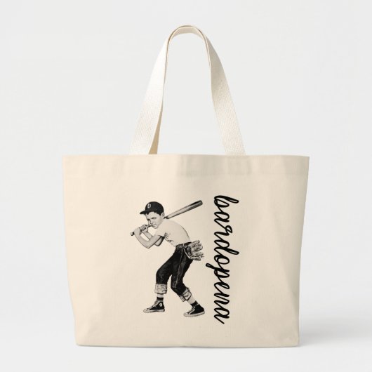Bardo-Baseball-Tasche Jumbo Stoffbeutel (Vorne)