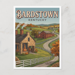 Bardstown Bourbon Trail Kentucky Postkarte