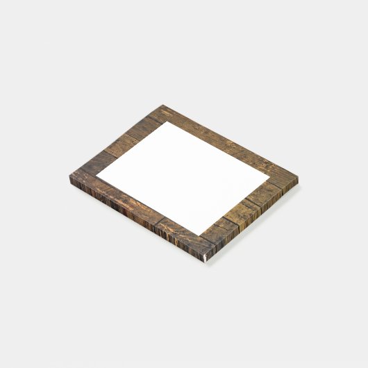 Bare Age Wood Panel Border Post-it Klebezettel (angewinkelt)