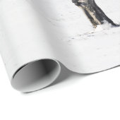 BARE BAUM INMITTEN DES SCHNEES GESCHENKPAPIER (Rolleneckpunkt)