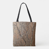 Bare Baumzweige Skulptureneffekt Art Tote Beutel Tasche (Rückseite)