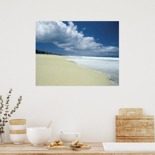 Bare Beach View Poster (Küche)