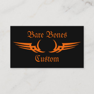 Bare Bones Custom Motorrad Business Cards Visitenkarte