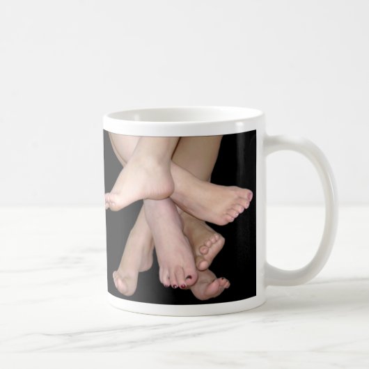 Bare Feet Art Kaffeetasse (Rechts)