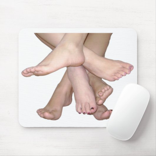 Bare Feet Art Mousepad (Mit Mouse)