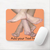 Bare Feet Art Mousepad (Mit Mouse)
