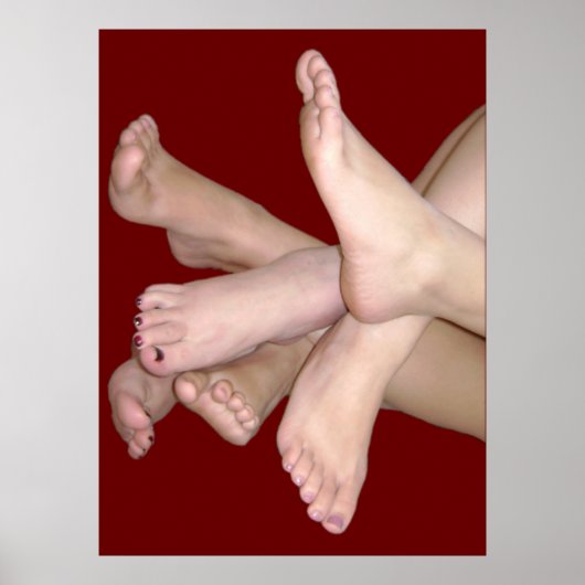 Bare Feet Art Poster (Vorne)