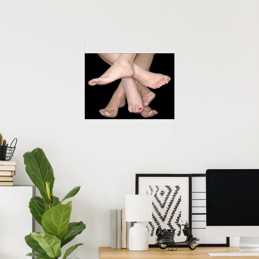 Bare Feet Art Poster (Heimbüro)