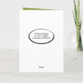 Bare Feet in Wildblumen Name Day Karte (Rückseite)