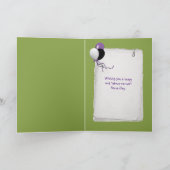 Bare Feet in Wildblumen Name Day Karte (Innenseite)