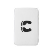 Bare Feet Prints Badematte (Vorderseite Vertikal)