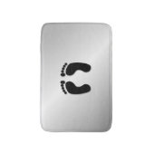 Bare Feet Prints Badematte (Vorderseite Vertikal)