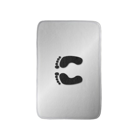 Bare Feet Prints Badematte (Vorderseite Vertikal)