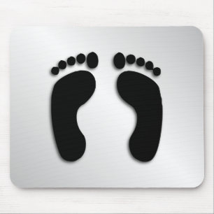 Bare Feet Prints Mousepad