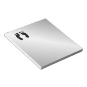 Bare Feet Prints Notizblock (angewinkelt)