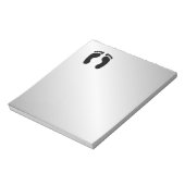 Bare Feet Prints Notizblock (Rotiert)